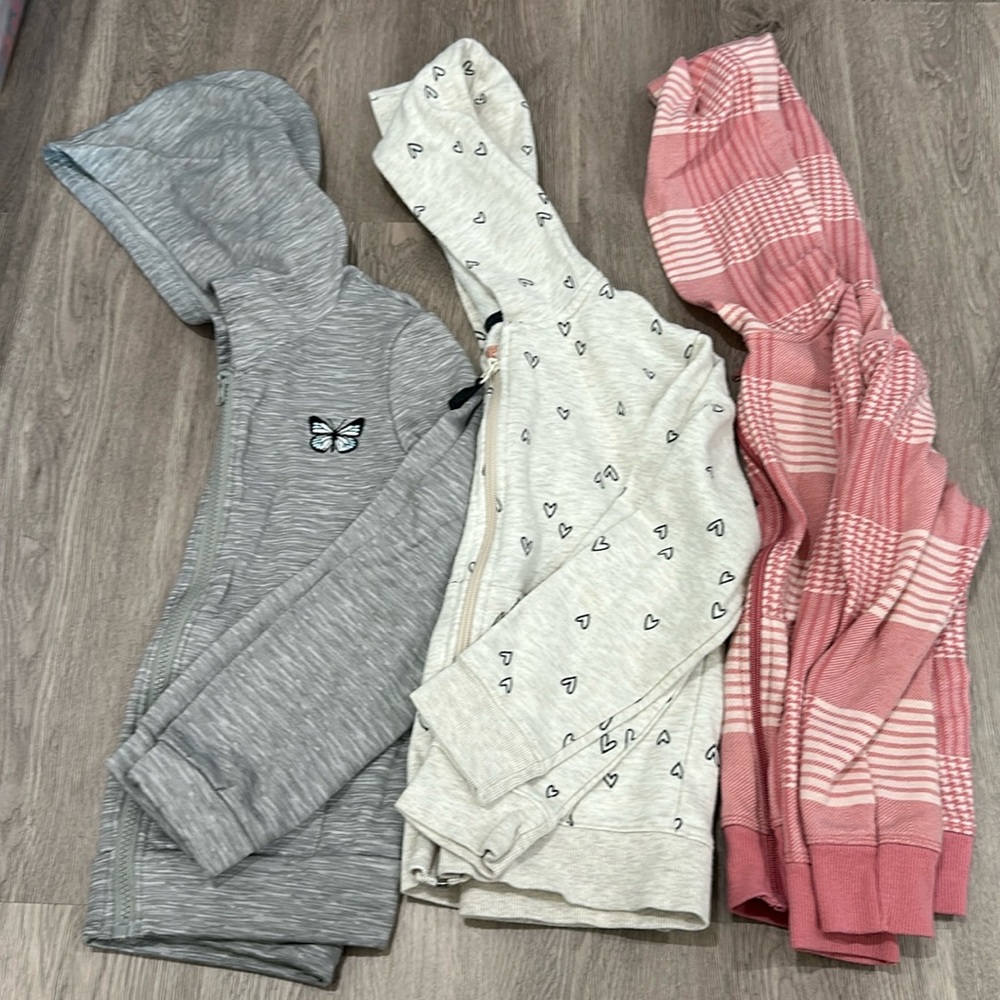 Girls hoodies, size 7/8